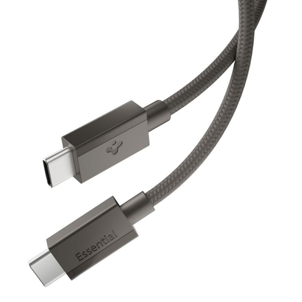 USB-C Data- och Laddningskabel - USB-C Spigen EB6015CC, 60W, 1,5m, Grå ACA10418