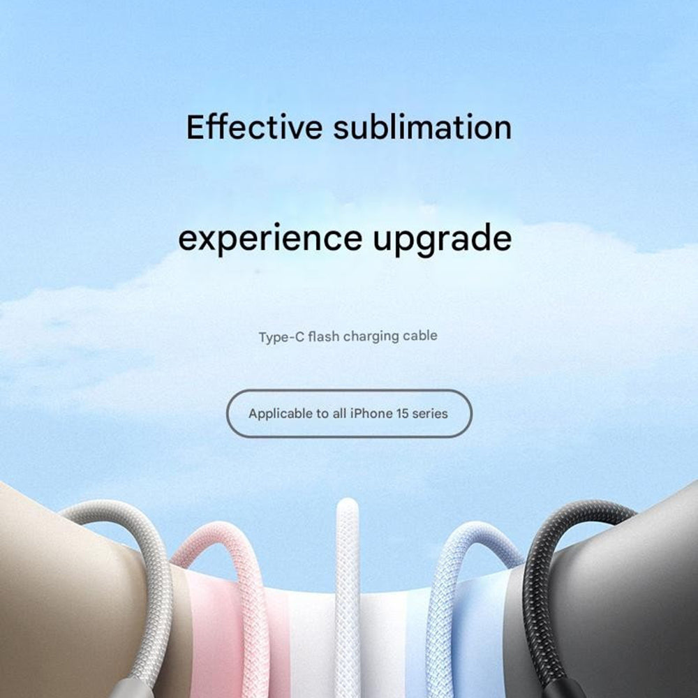 USB-C till USB-C data- och laddningskabel UGREEN L502, 100W, 1m, Svart