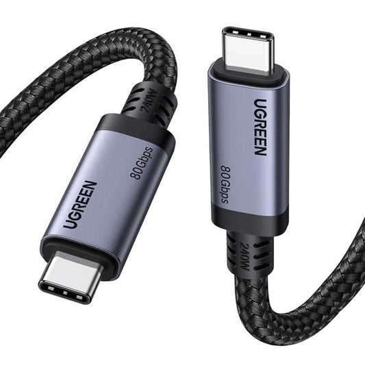 USB-C Data- och Laddningskabel - USB-C UGREEN L706 (65383), 240W, 1m, Svart