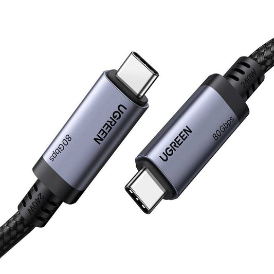 USB-C Data- och Laddningskabel - USB-C UGREEN L706 (65383), 240W, 1m, Svart