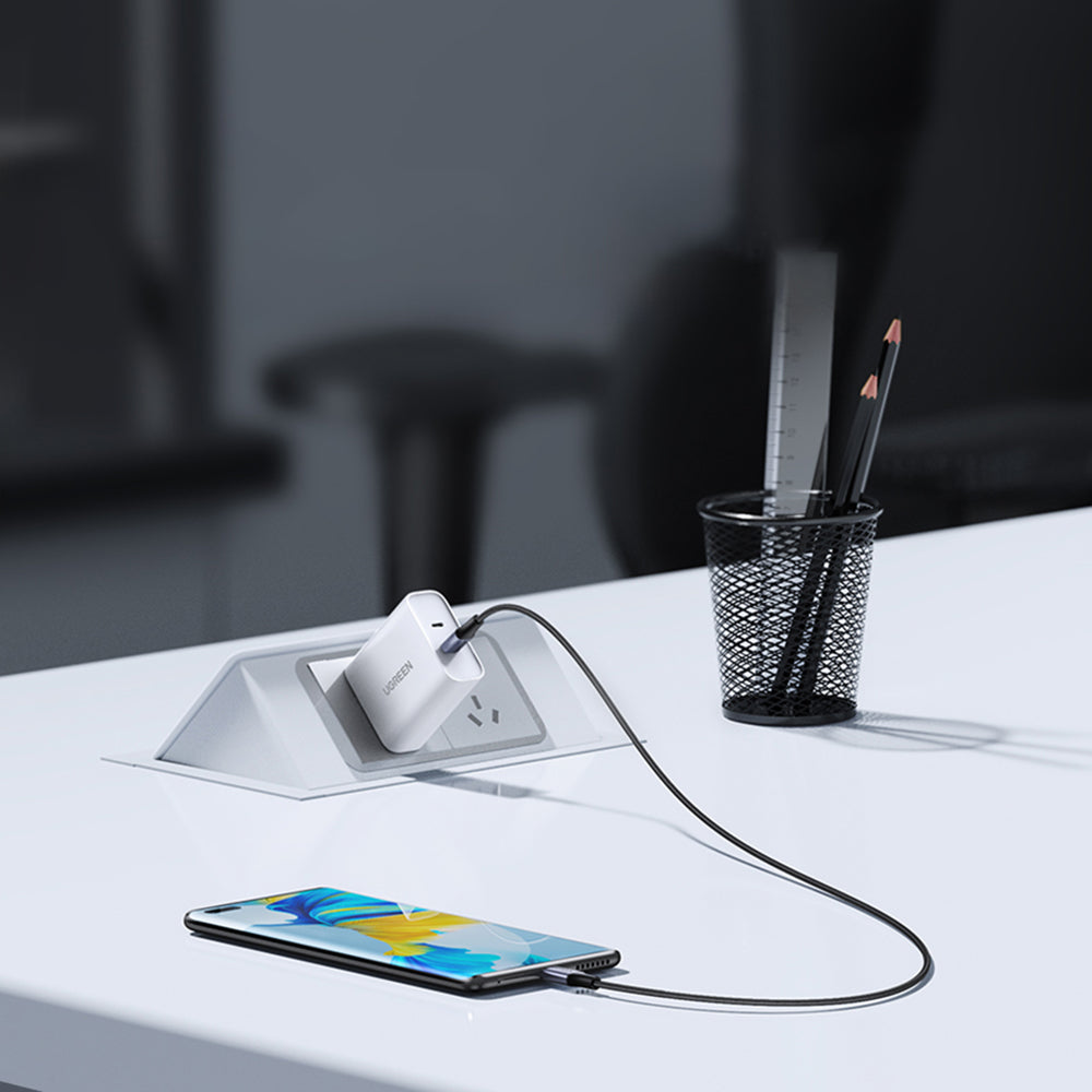 USB-C till USB-C data- och laddningskabel UGREEN US535, 240W, 1m, Grå