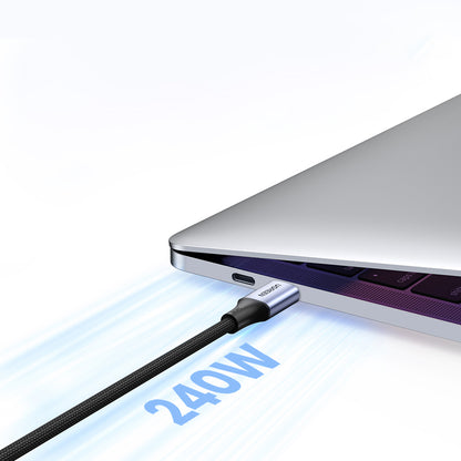 USB-C till USB-C data- och laddningskabel UGREEN US535, 240W, 1m, Grå