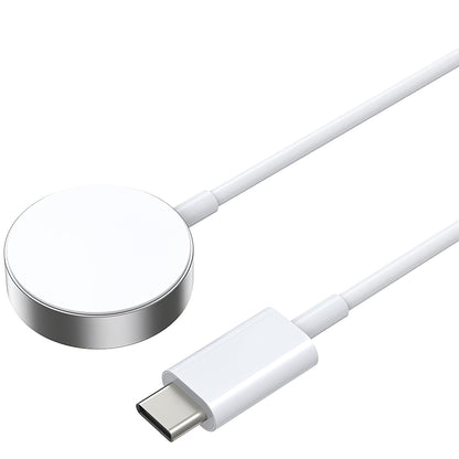 Trådlös laddare BWOO WL-18 för Apple Watch Series, USB-C, Vit