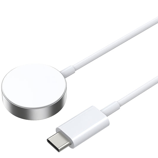 Trådlös laddare BWOO WL-18 för Apple Watch Series, USB-C, Vit