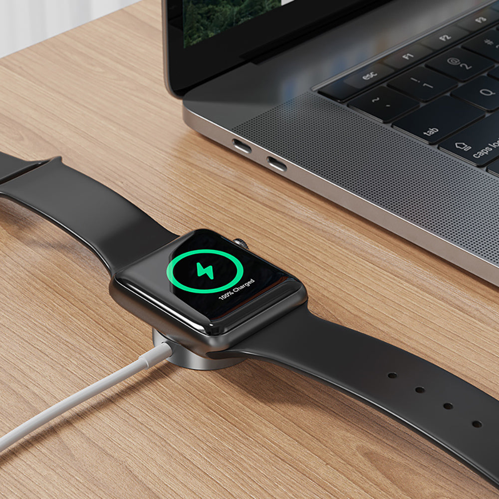 Trådlös laddare BWOO WL-18 för Apple Watch Series, USB-C, Vit