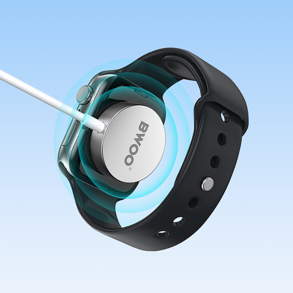 Trådlös laddare BWOO WL-18 för Apple Watch Series, USB-C, Vit