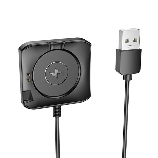Laddningskabel för Smartwatch HOCO Y28, USB-A, Svart