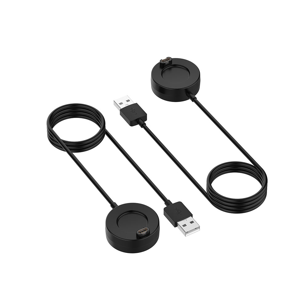 Techsuit TGC4 laddningskabel för Garmin Fenix 5 Plus / 7X / 6X / 6 / 5, USB-A, Svart