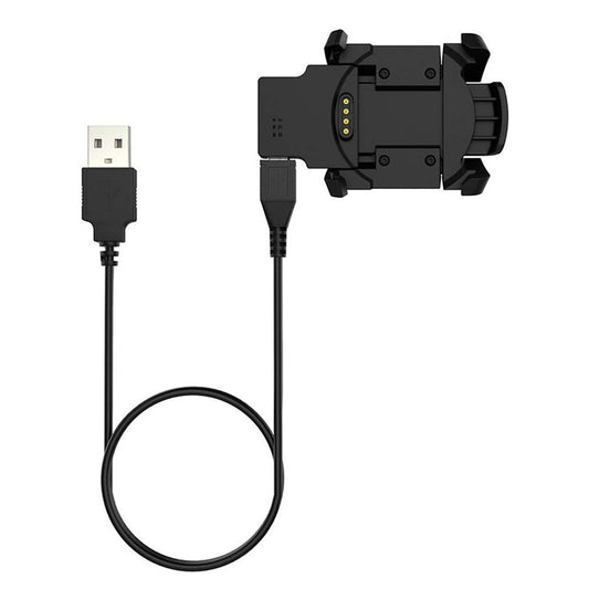 Techsuit TGC5 Charging Cable for Garmin Fenix 3 Sapphire / 3 HR / 3, USB-A, Black