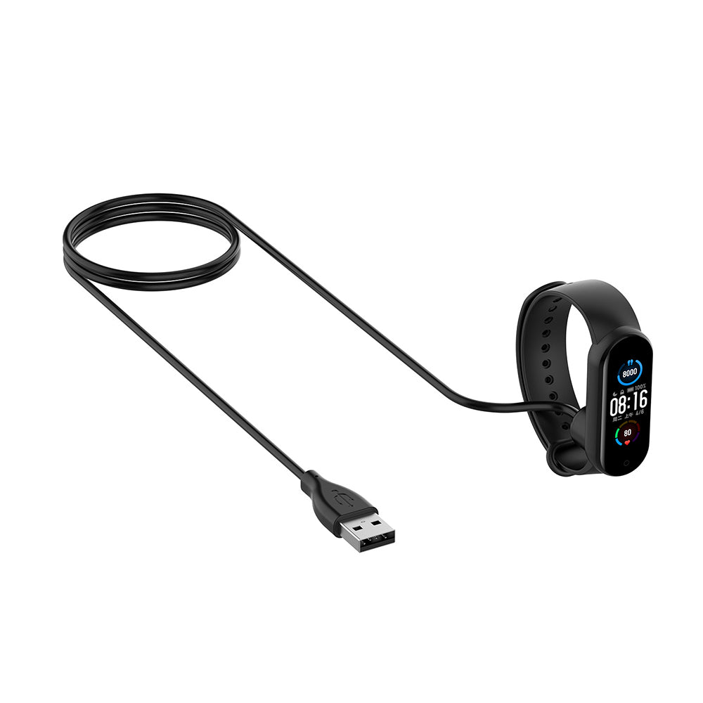 Laddningskabel Techsuit TXC1 för Xiaomi Smart Band 7 / 6 / 5, USB-A, Svart