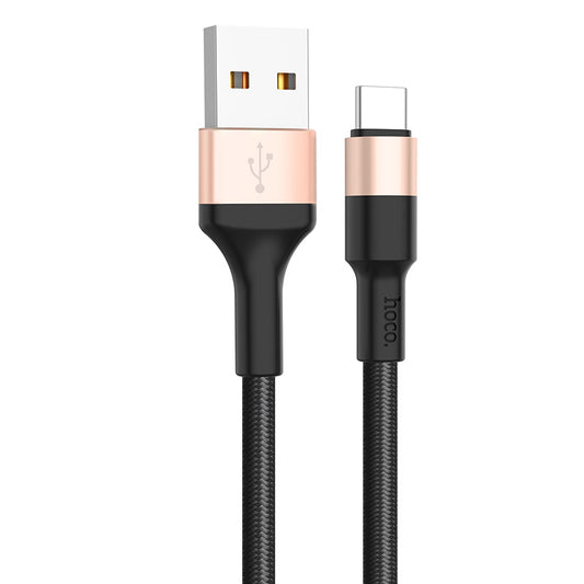 Data- och laddningskabel USB-A - USB-C HOCO X26 Xpress, 18W, 1m, Guld