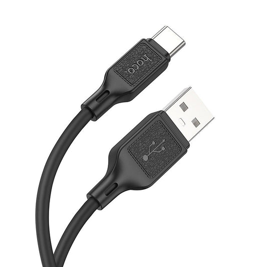 USB-A - USB-C HOCO X90 Data- och Laddningskabel, 60W, 1m, Svart