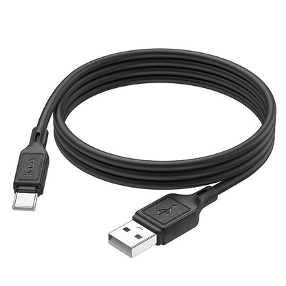USB-A - USB-C HOCO X90 Data- och Laddningskabel, 60W, 1m, Svart