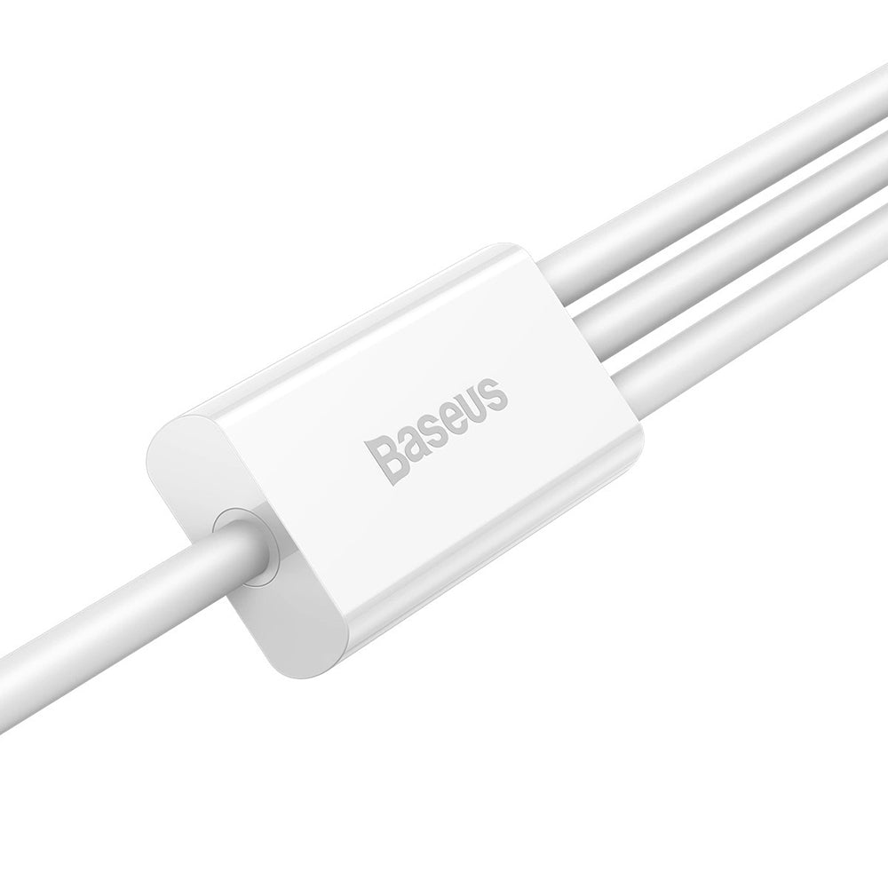 USB-A - Lightning / microUSB / USB-C Baseus Superior 3in1 Series laddningskabel, 20W, 1m, Vit P10320105221-00