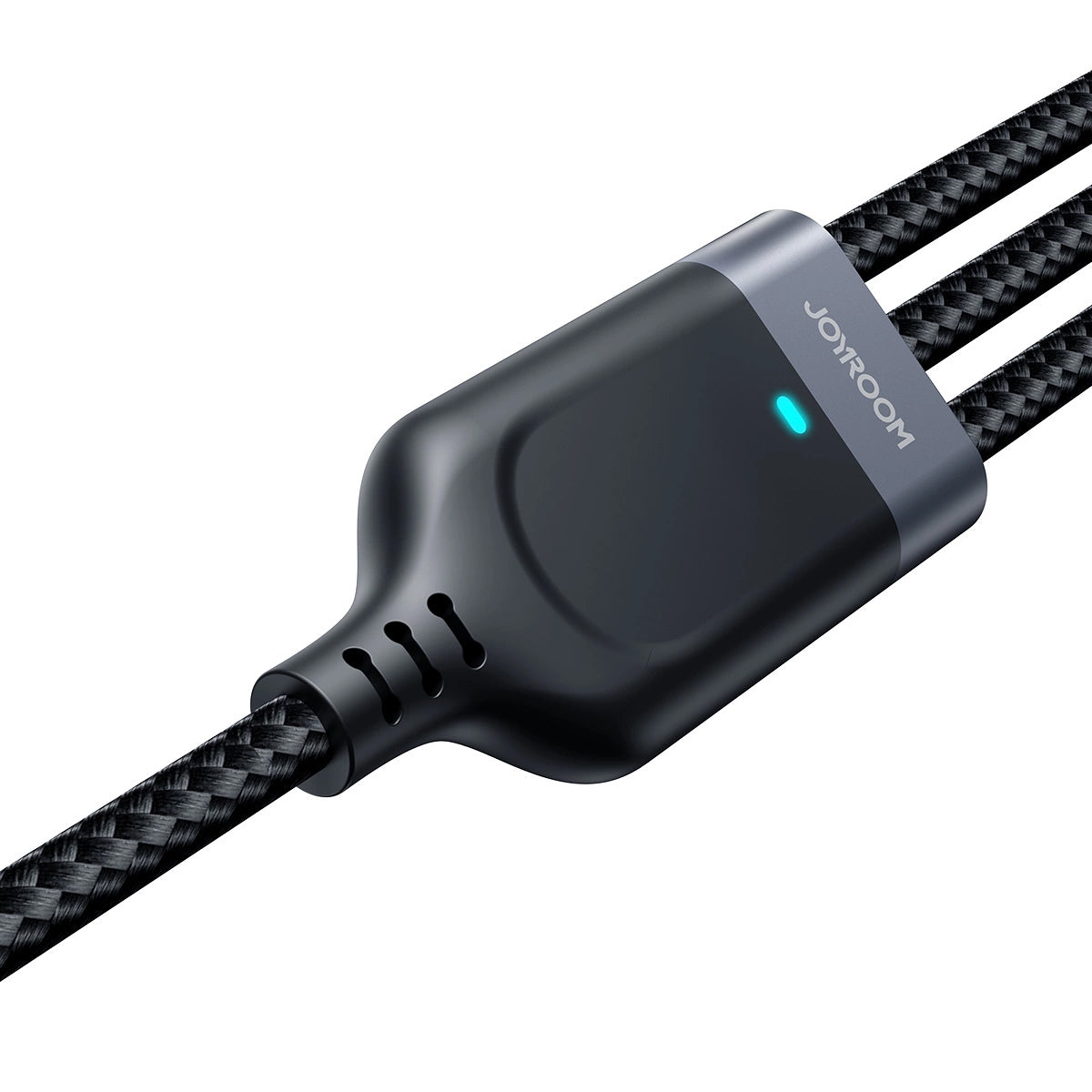 USB-A - Lightning / microUSB / USB-C Joyroom S-A18 3in1 laddningskabel, 20W, 0.3m, Svart