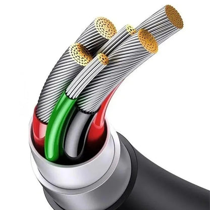 USB-A - Lightning / microUSB / USB-C Baseus 3in1 laddningskabel, 100W, 1.5m, Vit P10377705213-00