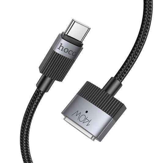 Laddningskabel HOCO U141, USB-C - MagSafe 3, 140W, 1.8m, Svart