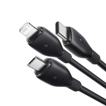 USB-C Charging Cable - Lightning / microUSB / USB-C Baseus Ultra Fast 3in1, 20W, 0.8m, Black P10377501111-00