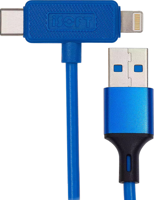 Lightning / USB-C-kabel iSOFT IS-006 Easy Restore Mode för Apple iPhone-serien