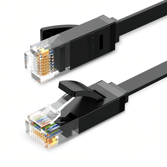 UGREEN NW102 Flat nätverkskabel, UTP, Cat6, 3m, Svart