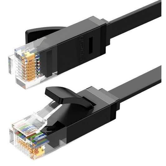 UGREEN NW102 Flat nätverkskabel, UTP, Cat6, 0,5 m, svart