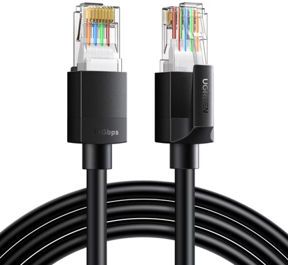 UGREEN NW316 nätverkskabel, UTP, Cat6, 8m, Svart