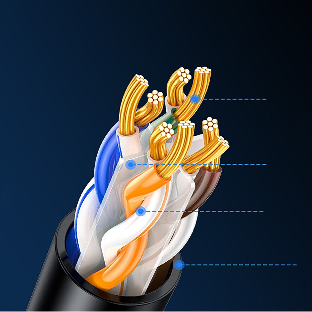 UGREEN NW316 nätverkskabel, UTP, Cat6, 8m, Svart