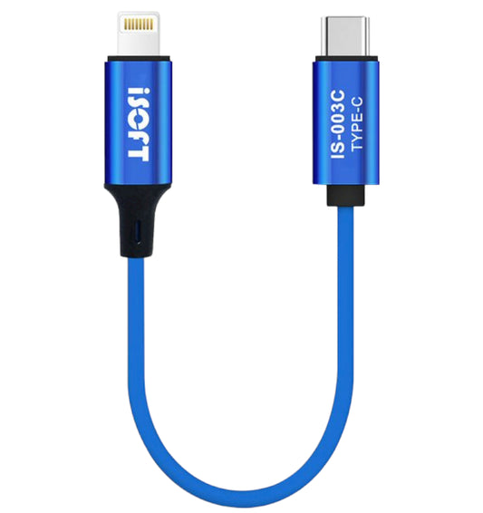 Dataöverföringskabel iSOFT IS-003C, Lightning - USB-C-gränssnitt