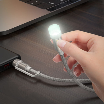 Ledkabel HOCO UA38C, USB-C / USB-A, 0,3m, Svart