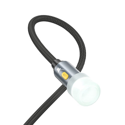 Ledkabel HOCO UA38C, USB-C / USB-A, 0,3m, Svart