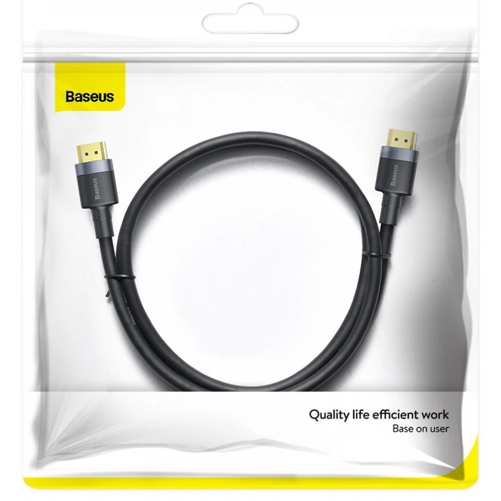 Baseus Cafule videokabel, HDMI - HDMI, 4K, 2m, Svart CADKLF-F01