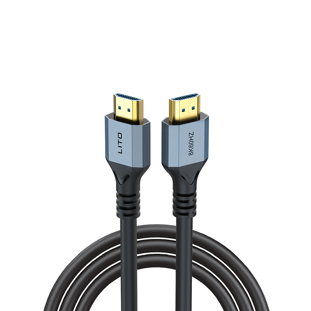 Lito HD119 videokabel, HDMI - HDMI, 8K, 1,8 m, svart