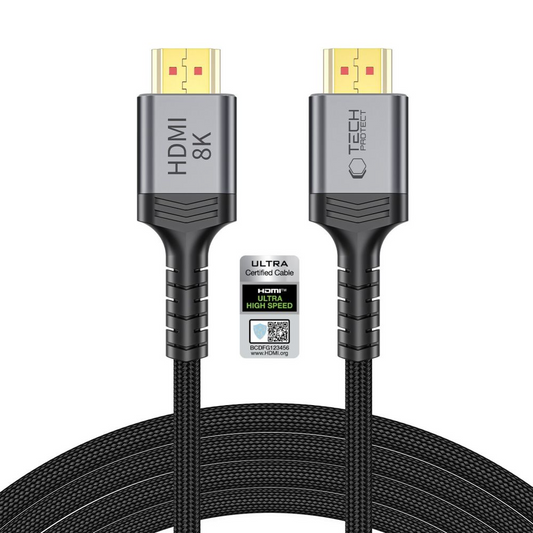 Tech-Protect Ultraboost 2 videosladd, HDMI - HDMI, 8K, 3m, svart