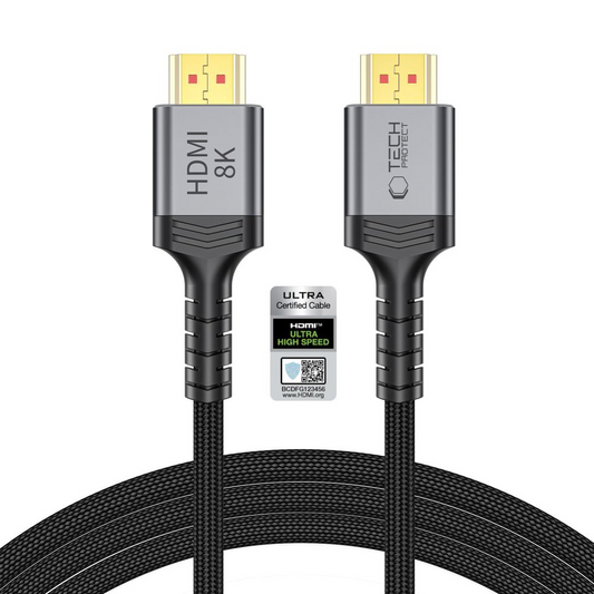 Tech-Protect Ultraboost 2 videosladd, HDMI - HDMI, 8K, 2m, svart