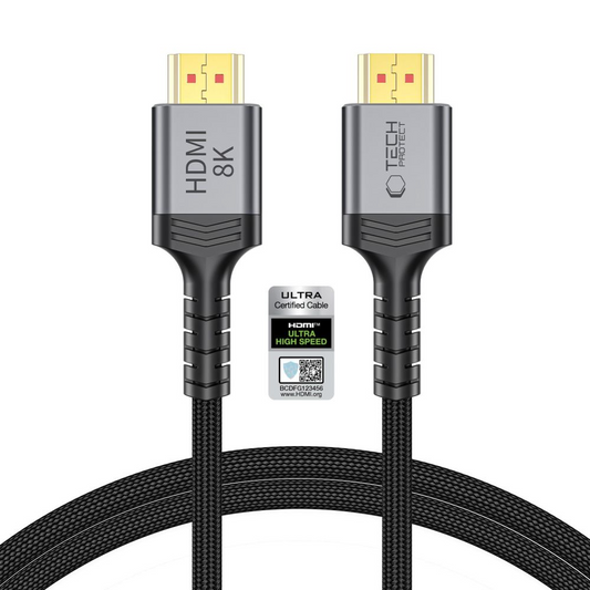 Tech-Protect Ultraboost 2 videosladd, HDMI - HDMI, 8K, 1m, svart