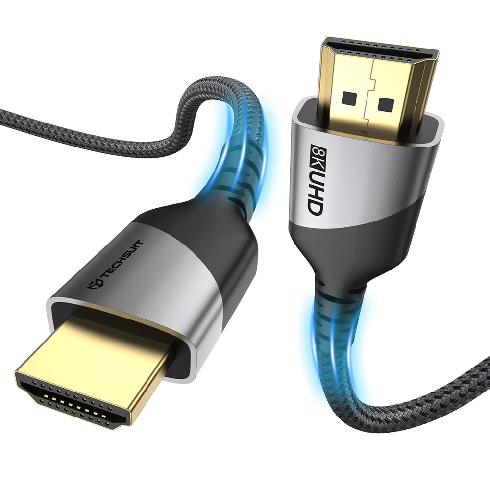 Techsuit NexusVision Pro CX3 videosladd, HDMI - HDMI, 8K, 2m, grå