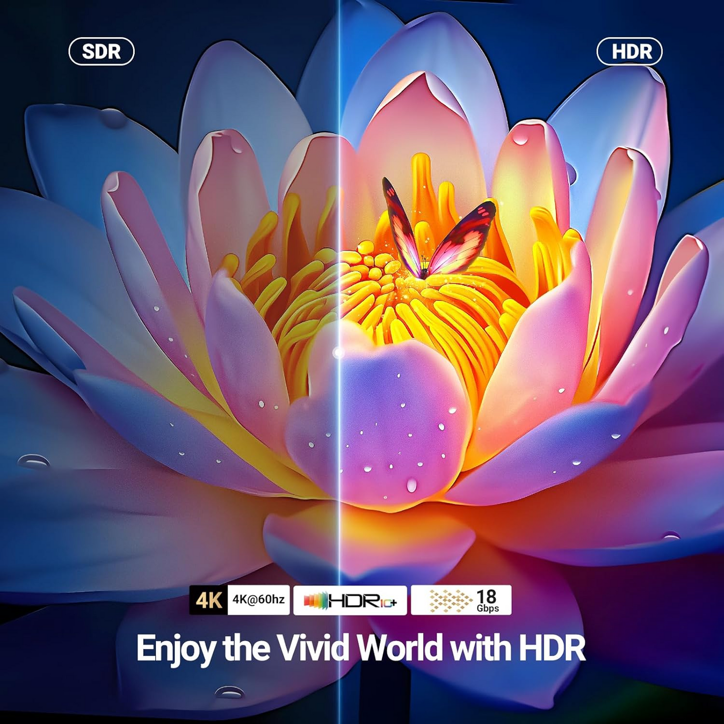 UGREEN HD118 Video Cable, HDMI - HDMI, 4K, 1.5m, Black