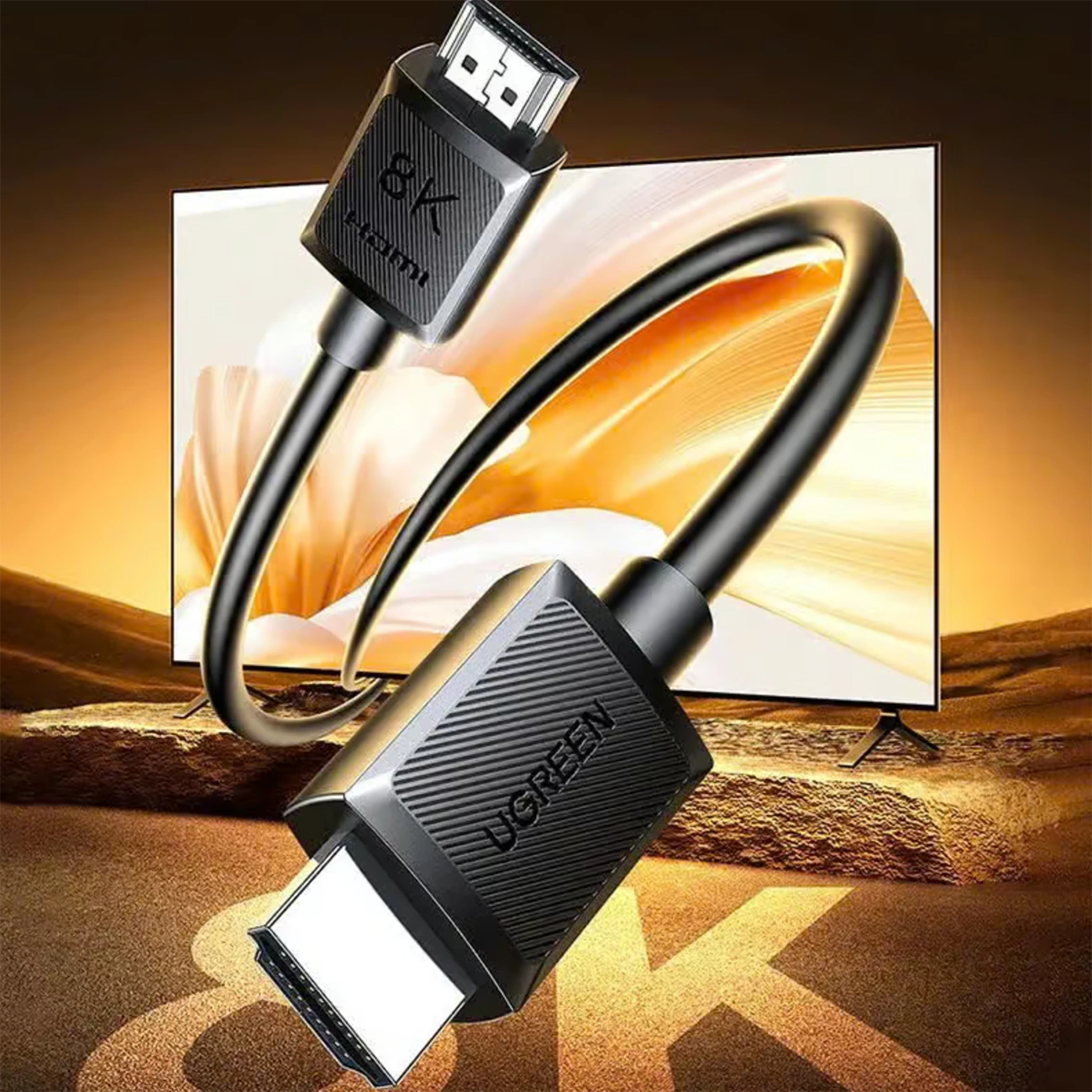 UGREEN HD175 videokabel (45434), HDMI - HDMI, 8K, 5m, svart