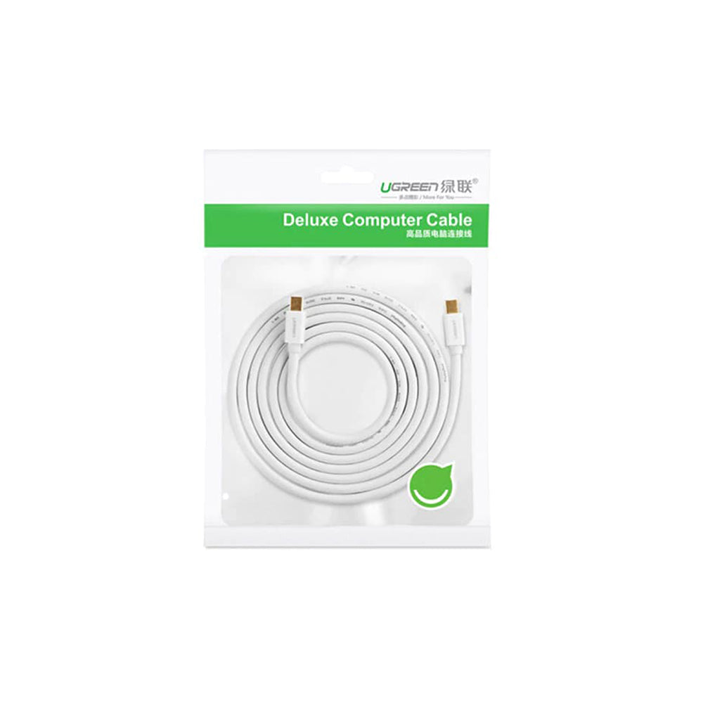 UGREEN Videokabel, MiniDisplayPort - MiniDisplayPort, 4K, 2m, Vit