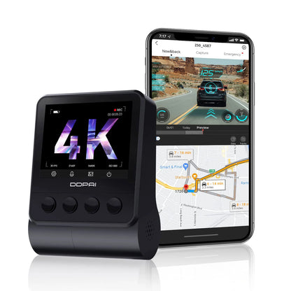 DDPAI Z50 Frontkamera för bilar DDPAI Z50, 4K, Wi-Fi, GPS, 2,3 tums skärm