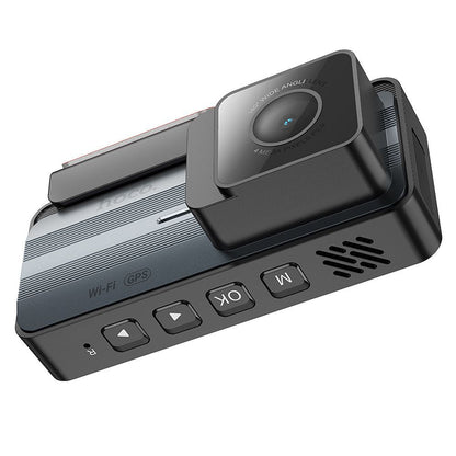 Bil Kamera Fram och Bak HOCO DV12, 2K, Wi-Fi, GPS, Display 3.69 tum