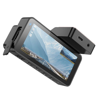 Bil Kamera Fram och Bak HOCO DV12, 2K, Wi-Fi, GPS, Display 3.69 tum
