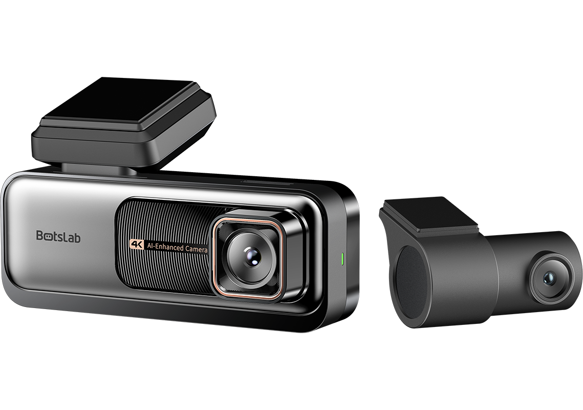 Fram- och bakre bilkamera Botslab G980H Pro, 4K, Wi-Fi, GPS, 2,45-tums display