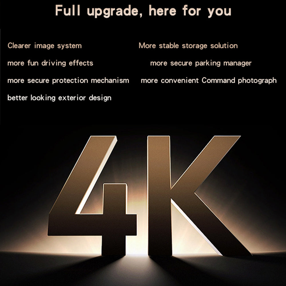 Bil Kamera Fram Bak Yesido KM15, 4K, Wi-Fi, Display 2 tum