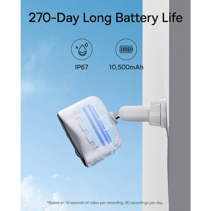 Baseus N1 Plus Övervakningskamera, Wi-Fi, 2K, IP67, Utomhus S0TZ002130