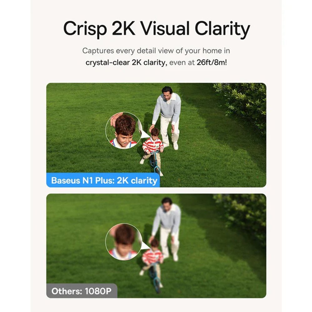 Baseus N1 Plus övervakningskamera, Wi-Fi, 2K, IP67, Utomhus S0TV022132