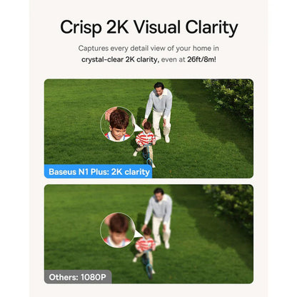 Baseus N1 Plus övervakningskamera, Wi-Fi, 2K, IP67, Utomhus S0TV022132