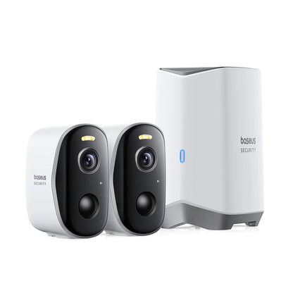 Baseus N1 övervakningskamera, Wi-Fi, 2K, IP67, Utomhus, Set med 2 stycken A00061900113-01