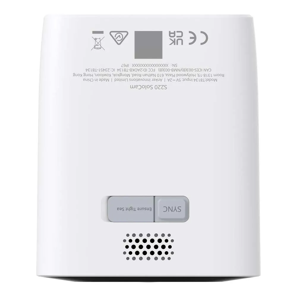 Övervakningskamera Eufy SoloCam S220, Wi-Fi, 2K, IP67, Solpanel, Utomhus T8134321