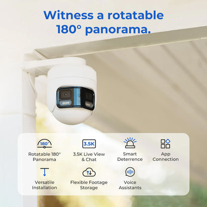 Övervakningskamera iMILAB EC6 Panorama, Wi-Fi, 3.5K, IP66, Utomhus CMSXJ115A